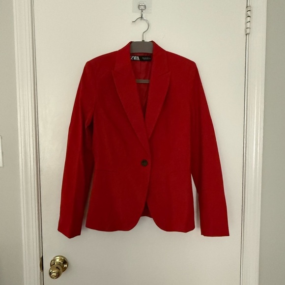 Zara Red Women's Blazer - Picture 4 of 8